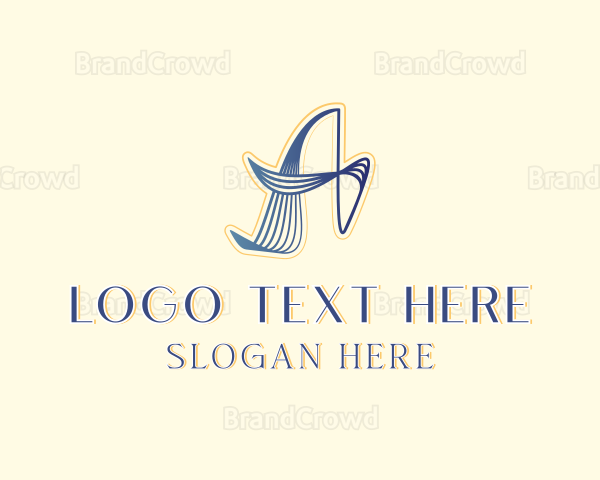 Stylish Brand Boutique Letter A Logo