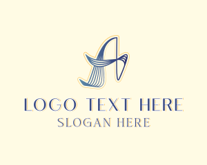 Stylish Brand Boutique Letter A logo design