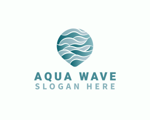 Aqua - Wave Aqua Water logo design