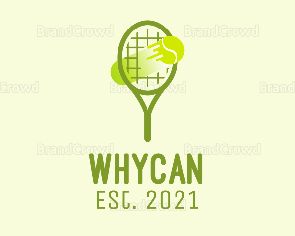 Tennis Ball Racket Logo