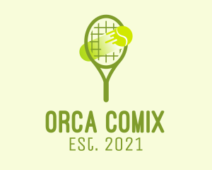 Championship - Tennis Ball Racket logo design
