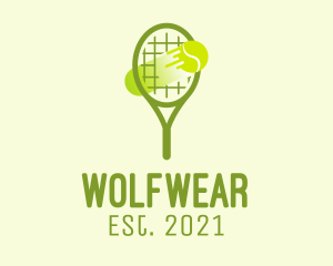 Tennis Team - Tennis Ball Racket logo design