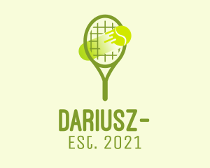 Exercise - Tennis Ball Racket logo design