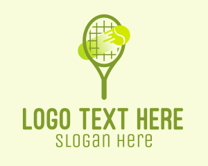 Tennis Ball Racket  Logo