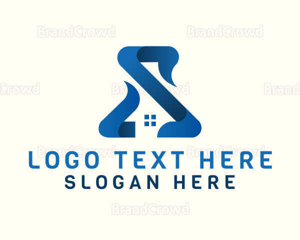 Blue House Letter S Logo