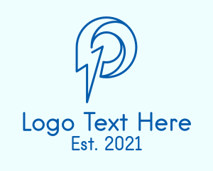 Forecast - Lightning Storm Company logo design