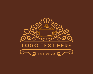 Fork - Luxury Gourmet Restaurant logo design