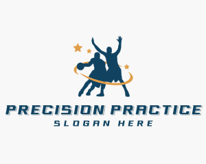 Practice - Basketball Player Athlete logo design