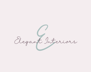 Feminine Script Signature Boutique logo design