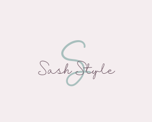 Feminine Script Signature Boutique logo design