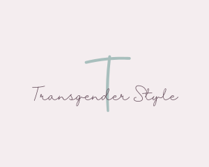 Feminine Script Signature Boutique logo design