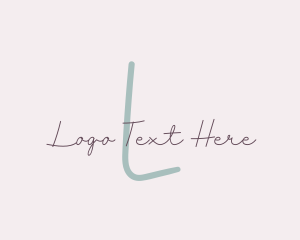 Feminine - Feminine Script Signature Boutique logo design