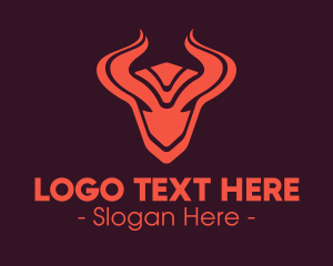 Spain - Tribal Bull Horns logo design