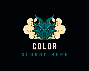 Cigar - Beast Dragon Smoke logo design