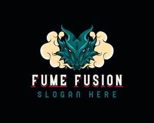 Fume - Beast Dragon Smoke logo design