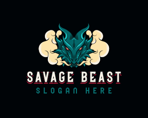 Beast Dragon Smoke logo design