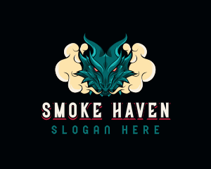 Beast Dragon Smoke logo design