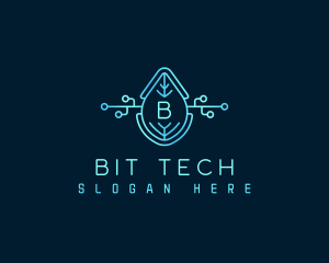 Eco Tech Leaf logo design