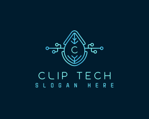 Eco Tech Leaf logo design