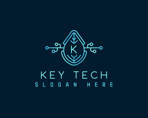 Eco Tech Leaf logo design