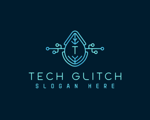 Eco Tech Leaf logo design