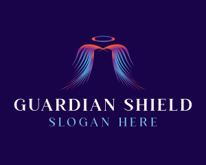 Guardian - Archangel Halo Wings logo design