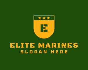 Marines - Stars Military Shield logo design