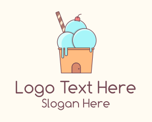 Ice Cream Shop - Ice Cream House logo design