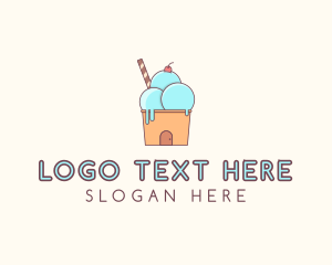 Ice Cream House Logo