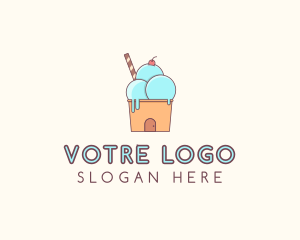 Ice Cream House Logo