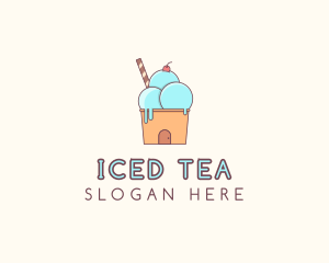 Ice Cream House logo design