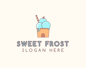 Ice Cream House logo design