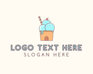 Ice Cream - Ice Cream House logo design