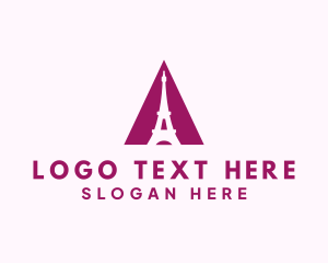 Shape - Paris Tower  Landmark logo design