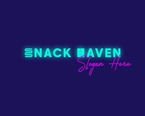 Modern Neon Sign logo design