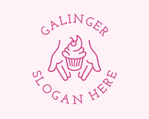 Pink - Pink Cupcake Hands logo design