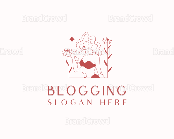 Flower Woman Bikini Logo