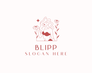 Flower Woman Bikini Logo