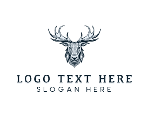 Moose Buck Antler Logo