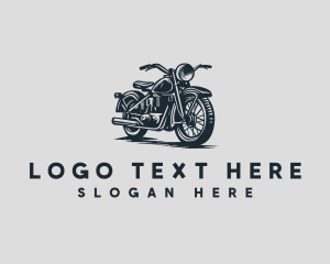 Rustic Military Motorbike Logo