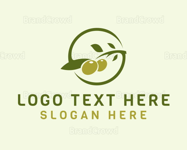 Green Olive Letter S Logo