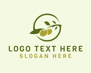 Fruit - Green Olive Letter S logo design