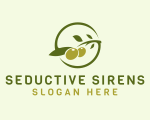 Green Olive Letter S  logo design