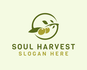 Green Olive Letter S  logo design