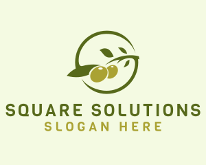 Green Olive Letter S  logo design