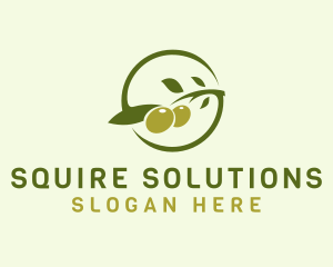 Green Olive Letter S  logo design