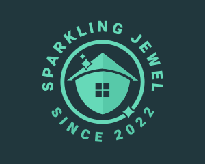 Clean Sparkle Home logo design