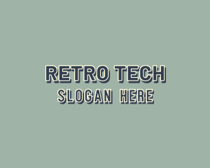 Retro Hipster Shop logo design