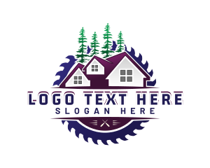 Tree - House Renovation Saw logo design