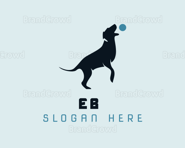 Blue Ball Dog Trainer Logo